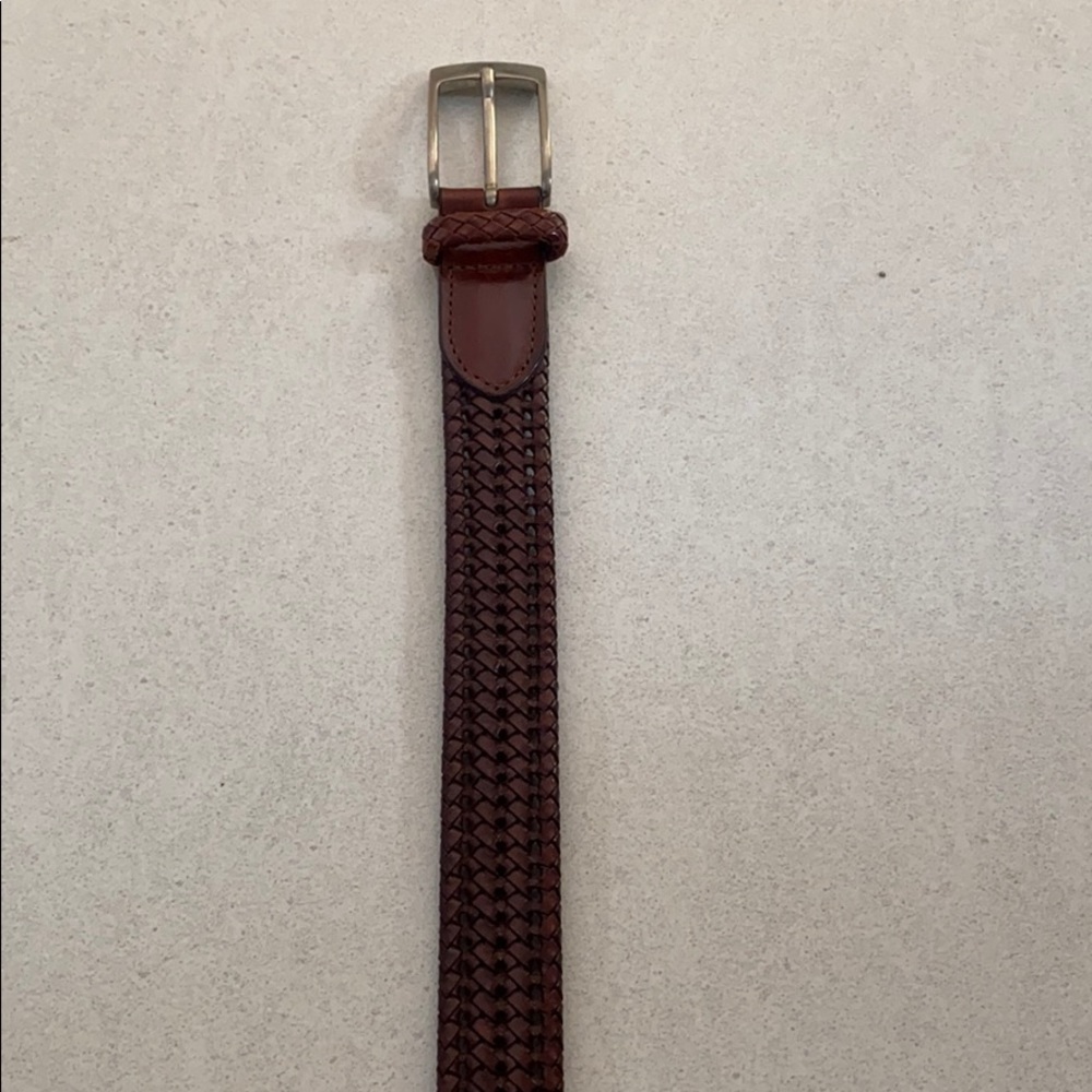 Brown Italian leather belt